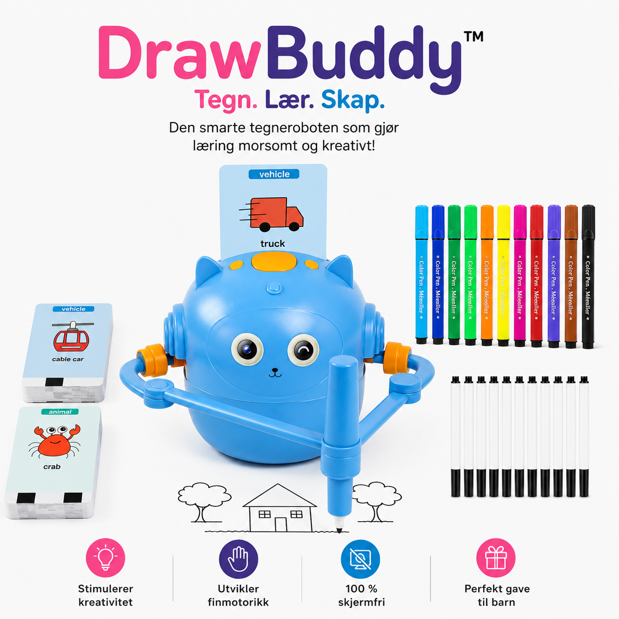 DrawBuddy™ - Tegn. Lær. Skap.