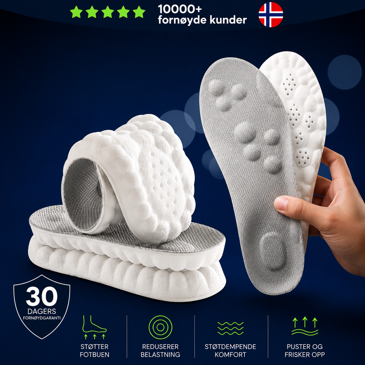 CoreStep™ Støttende Innleggssåler